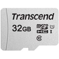 Карта памяти microSDHC 32Гб Transcend (Class 10, 100Мб/с, UHS-I U1, без адаптера) [TS32GUSD300S]