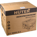 Электрогенератор Huter DY8000LX-3 (бензиновый, трехфазный, пуск ручной/электрический, 7/6,5кВт, непр.работа 8ч)