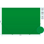Портфель Бюрократ -BPR6GRN (6 отделений, A4, пластик, 0,7мм, зеленый)