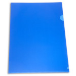 Папка-уголок Бюрократ -E310N/1BLU (A4, пластик, непрозрачный, толщина пластика 0,18мм, синий)