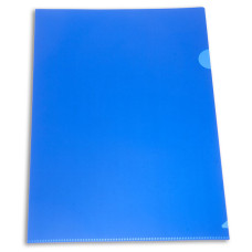 Папка-уголок Бюрократ -E310N/1BLU (A4, пластик, непрозрачный, толщина пластика 0,18мм, синий) [E310N/1BLU]