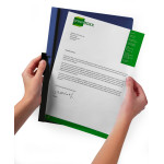 Папка с клипом Durable Duraclip 2200-01 (верхний лист прозрачный, A4, вместимость 1-30 листов, черный)