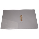 Папка с зажимом Бюрократ -PZ07CGREY (зажимов 1, A4, пластик, толщина пластика 0,7мм, карман внутренний и торцевой с бумажной вставкой, серый)