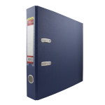 Папка-регистратор Silwerhof 355020-02 (A4, ПВХ/бумага, металлическая окантовка, сменный карман на корешке, ширина корешка 50мм, синий)