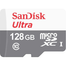 Карта памяти microSDXC 128Гб SanDisk (Class 10, 100Мб/с, UHS-I, без адаптера)