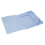 Папка на резинке Бюрократ Gems GEMPR05AZURE (A4, пластик, толщина пластика 0,5мм, ширина корешка 30мм, голубой топаз)