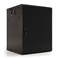Шкаф коммутационный настенный Hyperline TWB-0645-SR-RAL9004 (6U, 600x367x450мм, IP20, 60кг) [TWB-0645-SR-RAL9004]