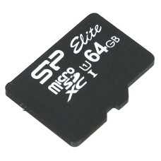Карта памяти microSDXC 64Гб Silicon Power (Class 10, 85Мб/с, UHS-I, без адаптера) [SP064GBSTXBU1V10]