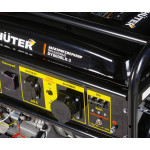 Электрогенератор Huter DY8000LX-3 (бензиновый, трехфазный, пуск ручной/электрический, 7/6,5кВт, непр.работа 8ч)