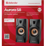 Компьютерная акустика DEFENDER Aurora S8 (2.0, 8Вт, пластик)