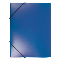 Папка на резинке Buro PRB04BLUE (A4, пластик, толщина пластика 0,5мм, ширина корешка 15мм, синий) [PRB04BLUE]