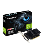 Видеокарта GeForce GT 710 954МГц Gigabyte (PCI-E, GDDR5, 64бит, 1xDVI, 1xHDMI)