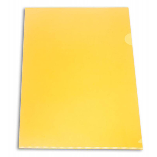 Папка-уголок Бюрократ E310N/1YEL (A4, пластик, непрозрачный, толщина пластика 0,18мм, желтый)
