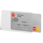 Держатель Durable (для кредитной карты, 54х85мм, серебристый, 3шт)