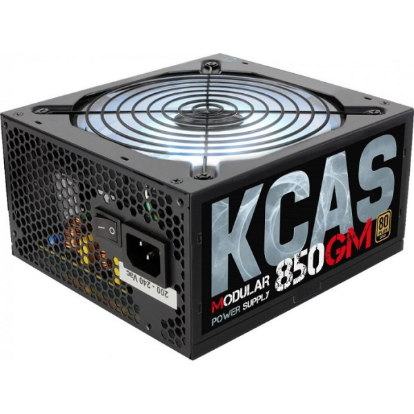 Блок питания Aerocool Kcas-850GM 850W (ATX, 850Вт, 20+4 pin, ATX12V 2.4, 1 вентилятор, GOLD)