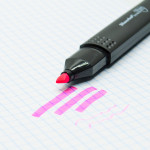 Текстовыделитель Silwerhof 108031-08 (скошенный пишущий наконечник, толщина линии 1-4мм, розовый)