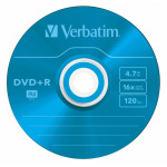 Диск DVD+R Verbatim (4.7Гб, 16x, slim case, 5)