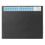Настольное покрытие Durable 7204-01 (65x52 см, черный, нескользящая основа, прозрачный верхний слой)