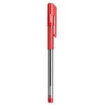 Ручка шариковая Deli Arrow EQ01640 (0,7мм, красный, резиновая манжета)