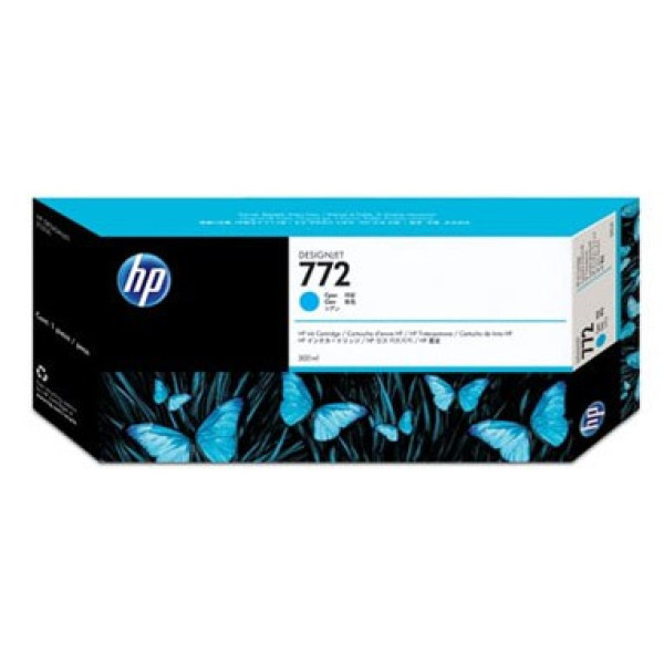 Чернильный картридж HP 772 (голубой; 300стр; 300мл; DJ Z5200)