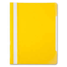 Папка-скоросшиватель Бюрократ -PS20YEL (A4, прозрачный верхний лист, пластик, желтый) [PS20YEL]