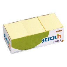 Блок самоклеящийся Hopax 21005 (бумага, желтый, 38x51мм, 100листов, 70г/м2)