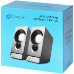 Компьютерная акустика Oklick OK-165 (2.0, 6Вт, пластик)