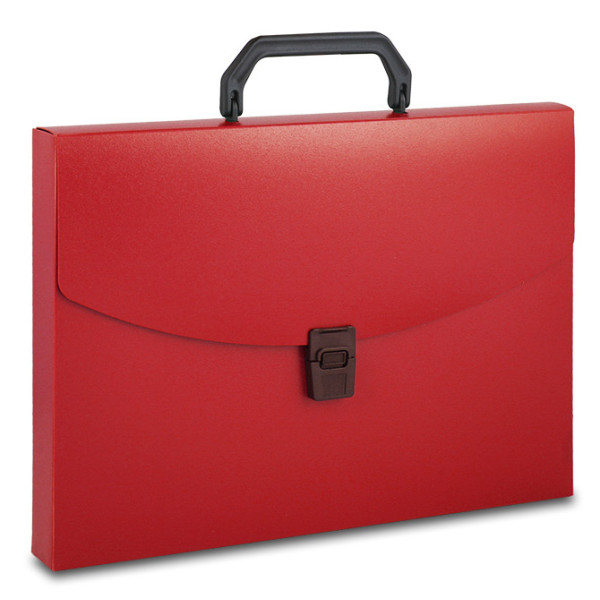 Портфель Бюрократ BPP01RED (A4, отделений 1, пластик, толщина пластика 0,7мм, красный)