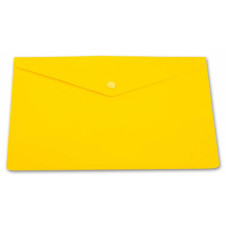 Конверт на кнопке Бюрократ PK803ANYEL (A4, пластик, непрозрачный, толщина пластика 0,18мм, желтый) [PK803ANYEL]