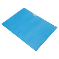 Папка-уголок Бюрократ EE310/1BLUA5 (A5, пластик, толщина пластика 0,15мм, синий) [EE310/1BLUA5]