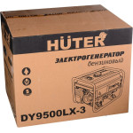 Электрогенератор Huter DY9500LX-3 (бензиновый, трехфазный, пуск ручной/электрический, 8/7,5кВт, непр.работа 11,16ч)