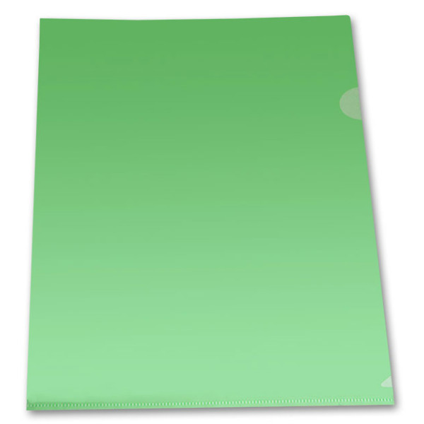 Папка-уголок Бюрократ -E310/1GR (A4, пластик, толщина пластика 0,18мм, зеленый)