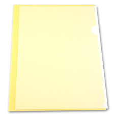 Папка-уголок Бюрократ -EE310/1YEL (A4, пластик, толщина пластика 0,15мм, желтый) [EE310/1YEL]
