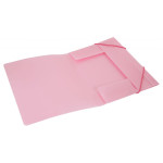 Папка на резинке Бюрократ Gems GEMPR05PIN (A4, пластик, толщина пластика 0,5мм, ширина корешка 30мм, розовый аметист)