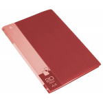 Папка Бюрократ -BPV20RED (A4, пластик, толщина пластика 0,6мм, карман торцевой с бумажной вставкой, красный)