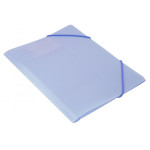 Папка на резинке Бюрократ Gems GEMPR05AZURE (A4, пластик, толщина пластика 0,5мм, ширина корешка 30мм, голубой топаз)