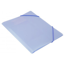 Папка на резинке Бюрократ Gems GEMPR05AZURE (A4, пластик, толщина пластика 0,5мм, ширина корешка 30мм, голубой топаз) [GEMPR05AZURE]