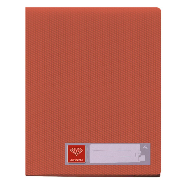 Папка Бюрократ Crystal -CR20RED (A4, пластик, толщина пластика 0,5мм, красный)