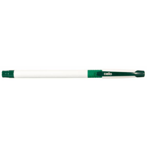 Ручка шариковая Cello SLIMO GRIP (0,7мм, зеленый, чернила пониженной вязкости, резиновая манжета, коробка)