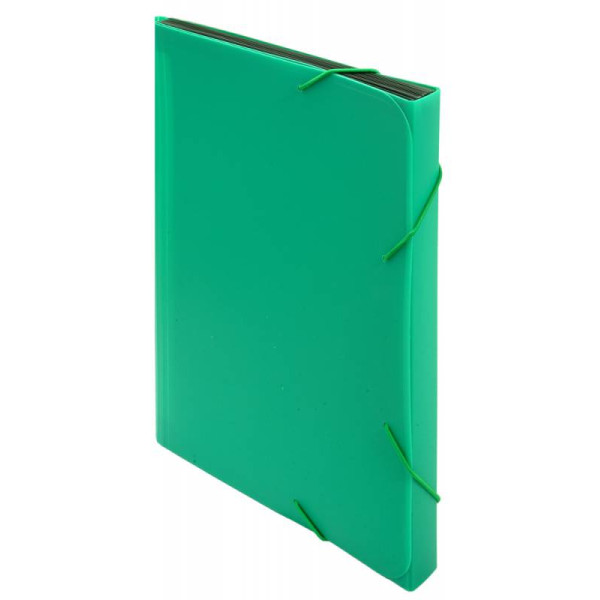 Портфель Бюрократ -BPR13GRN (13 отделений, A4, пластик, 0,7мм, зеленый)