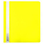 Папка-скоросшиватель Бюрократ Люкс -PSL20A5YEL (A5, прозрачный верхний лист, пластик, желтый)
