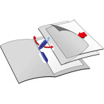 Папка с клипом Durable Swingclip 226600 (верхний лист пастельно-матовый, A4, вместимость 1-30 листов, ассорти)