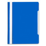 Папка-скоросшиватель Бюрократ -PS20BLUE (A4, прозрачный верхний лист, пластик, синий)