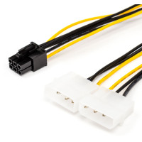 Кабель Atcom (1 x 6-pin PCIe, 2 x Molex) [AT6185]