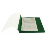 Папка-скоросшиватель Бюрократ Люкс -PSL20A5GREY (A5, прозрачный верхний лист, пластик, серый)
