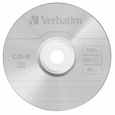 Диск CD-R Verbatim (0.68359375Гб, 52x, jewel case, 10) [43327]