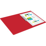 Папка с зажимом Бюрократ -PZ05CRED (зажимов 1, A4, пластик, толщина пластика 0,5мм, торцевая наклейка, красный)