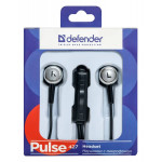 Гарнитура DEFENDER Pulse-427 (проводные вкладыши в ушной раковине, 1.2м, 3.5 мм)