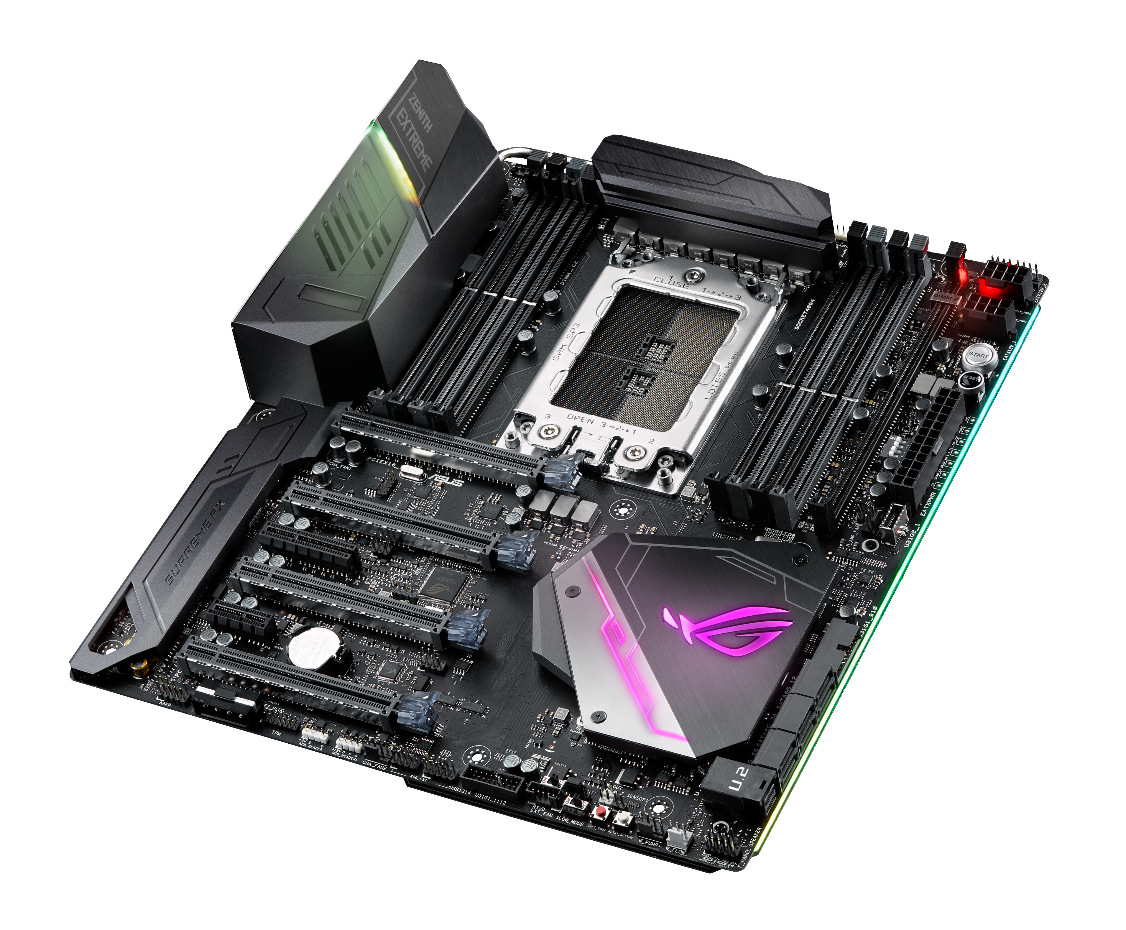 Мат плата на пк. ASUS Zenith extreme x399. ASUS ROG Zenith extreme x399. ASUS ROG Zenith extreme x399 сборка. Материнская плата ddr4 ASUS.