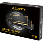 Жесткий диск SSD 1Тб ADATA Legend 960 Max (M.2, 7400/6000 Мб/с, 610000 IOPS, PCIE 4.0 X4)